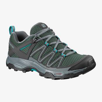 Salomon PATHFINDER W - Olivovo Zelene Turistické Topánky Damske, SALO226